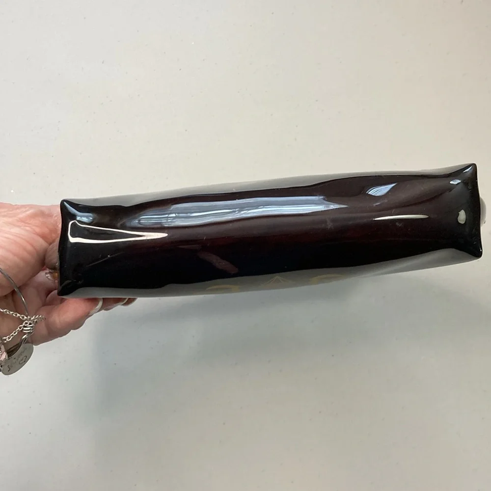 Juicy Couture Black Vinyl Cosmetic Case EXCELLENT CONDITION